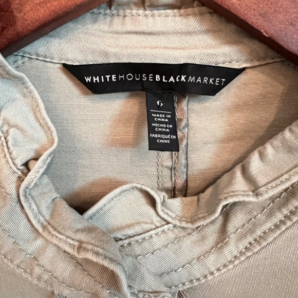 NWOT Trendy White House Black Market MILITARY/UTILITY Style Jacket - Picture 9 of 10